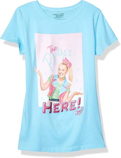 JoJo Siwa Girls' The Party's Here Short Sleeve Tee