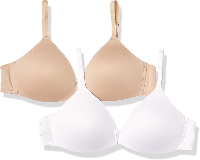 Hanes Girls' Big 2-Pack Molded Wirefree Bra