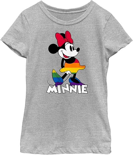 Disney Girl's Minnie Dress Pride T-Shirt