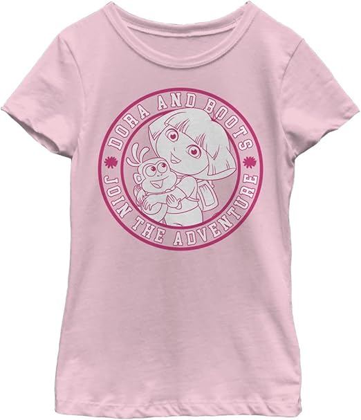 Nickelodeon Explorer Join Dora Girls Short Sleeve Tee Shirt