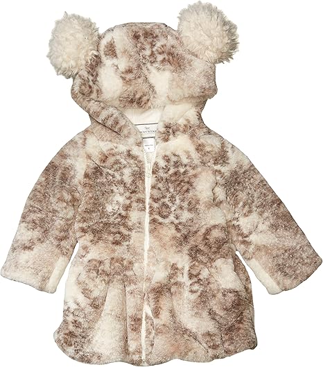 Widgeon girls Drop Waist CoatFaux Fur Coat