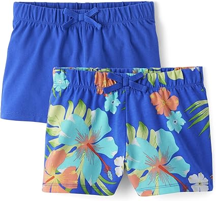 The Children's Place girls Everyday Pull on Shorts 2 pack