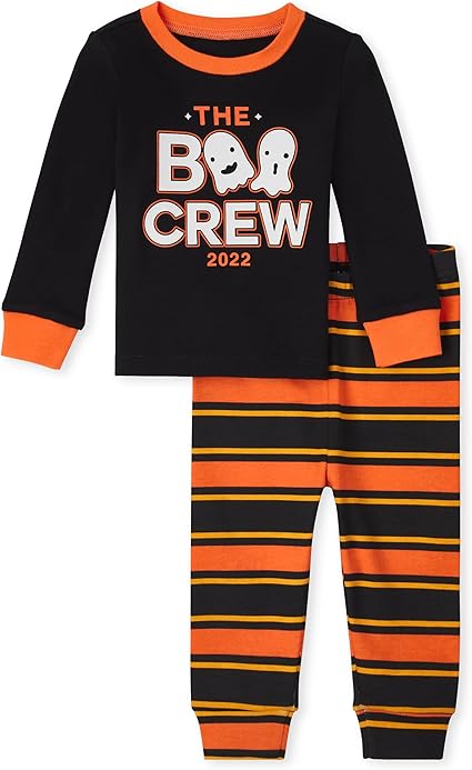 The Children's Place Baby Girls' Halloween Pajamas, Cotton