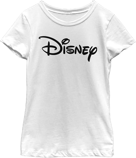 Disney Little, Big Basic Logo Girls Short Sleeve Tee Shirt