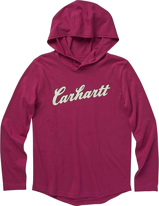 Carhartt Girls' Knit Long Sleeve Hoodneck T-Shirt