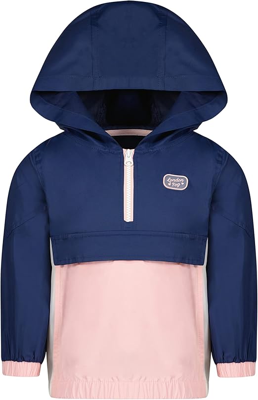 LONDON FOG Girls' Packable Popover Jacket