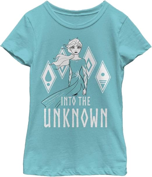 Disney Frozen 2 Fifth Element Girl's Solid Crew Tee