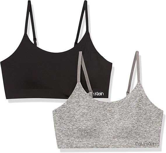 Calvin Klein Girls Bonded Scoop Neck Bra 2 Pack