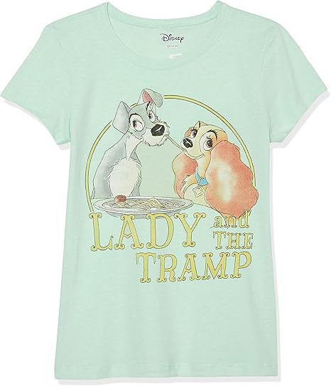 Disney Girl's Lady Tramp Spaghetti T-Shirt