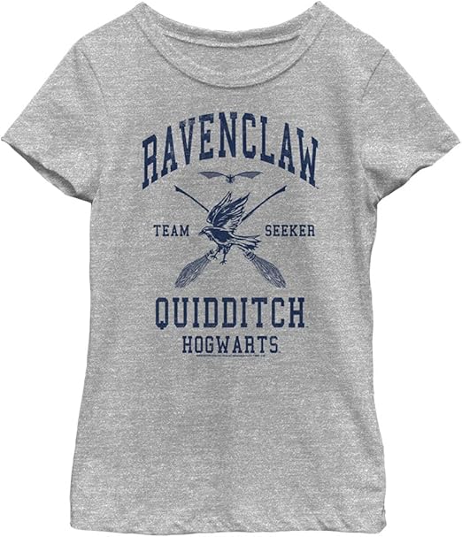 Harry Potter Ravenclaw Quidditch Seeker Girl's Heather Crew Tee