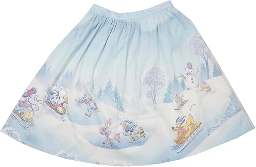 STITCH SHOPPE DISNEY WINTER MICKEY AND FRIENDS TULLE OVERLAY SKIRT 1XL