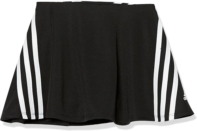 adidas Girls' 3-Stripe Flounce Knit Skorts Tennis Skirt