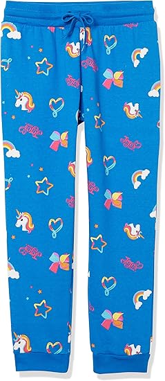 JoJo Siwa Jogger All Over Print Sweatpants-Girls 4-16-Rainbow & Unicorns