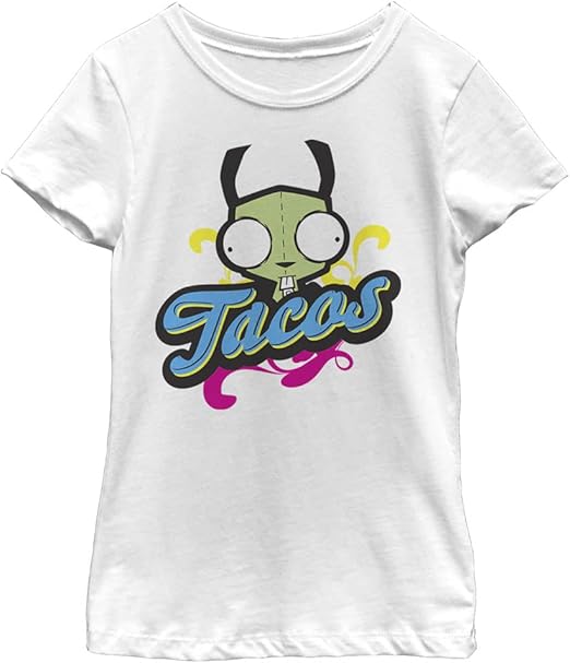 Nickelodeon Zim Tacos Invader Girls Short Sleeve Tee Shirt