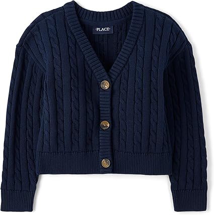 The Children's Place Girls' Uniform Cardigan Sweater