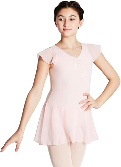 Capezio Big Girls' Flutter Sleeve Dress