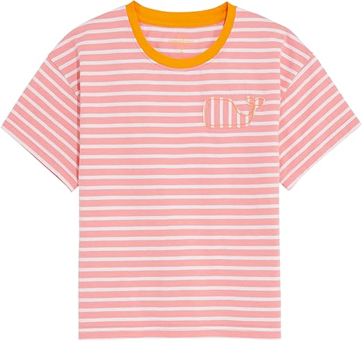 vineyard vines Girls' Boxy Whale Patch Tee