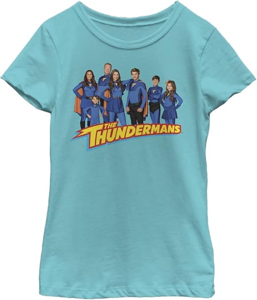 Nickelodeon Thundermans Group Girls Short Sleeve Tee Shirt