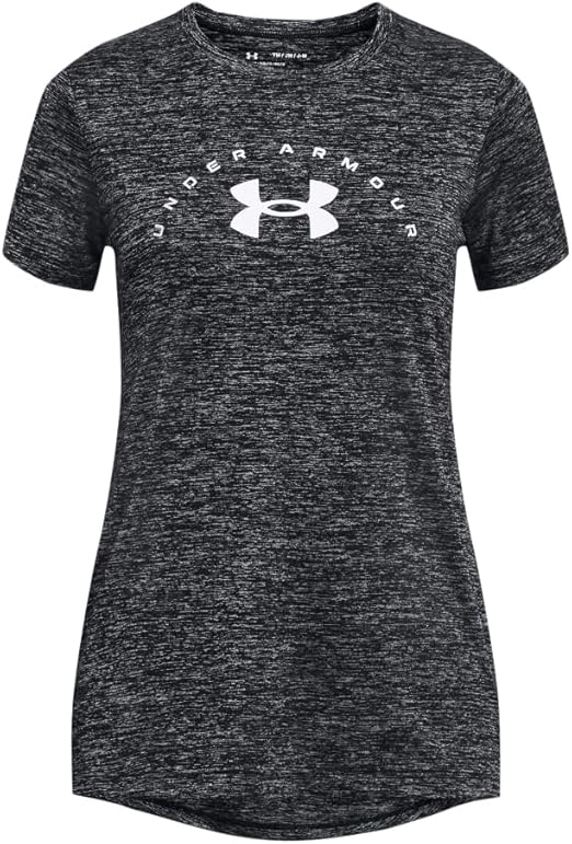 Under Armour Girls' Tech Twist Arch Big Logo Short-Sleeve Crew Neck T-Shirt