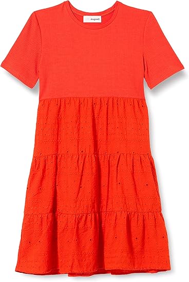 Desigual One Size Girl Woven Dress Short Sleeve