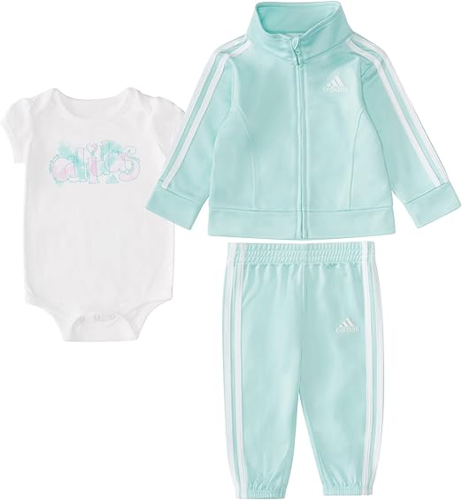 adidas girls 3-piece Fleece SetPants Set