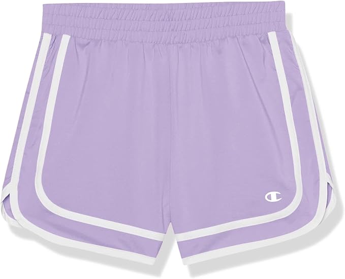 Champion Girl's Shorts, Kids' Shorts for Girls, Gym Shorts, Lightweight Shorts for Girls, 3.25