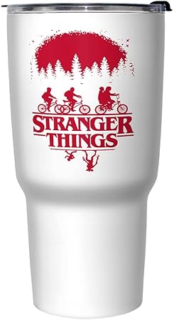 Netflix Stranger Things SIMPLE POSTER 27 oz Stainless Steel Travel Mug, Multicolor