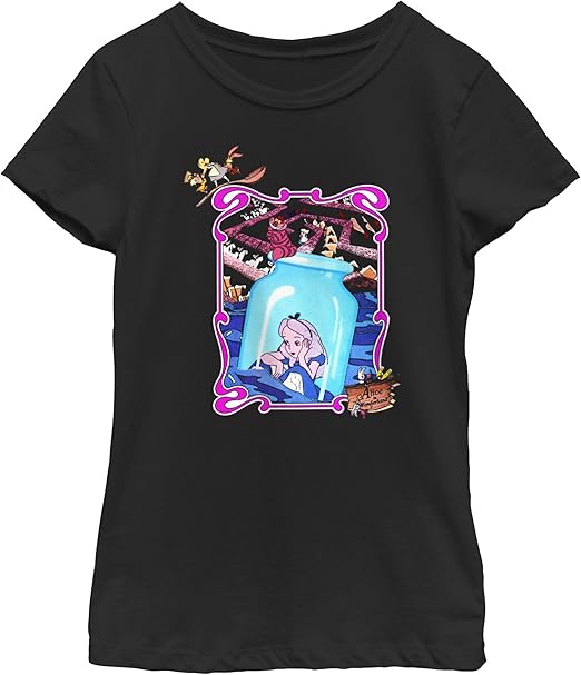 Disney Wonderland Alice Floating in The Bottle Girls Standard T-Shirt