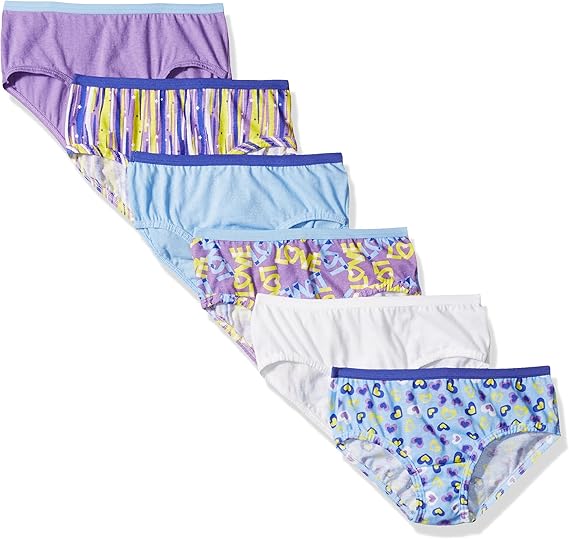 Fruit of the Loom Girls' Low Rise Brief Multipacks