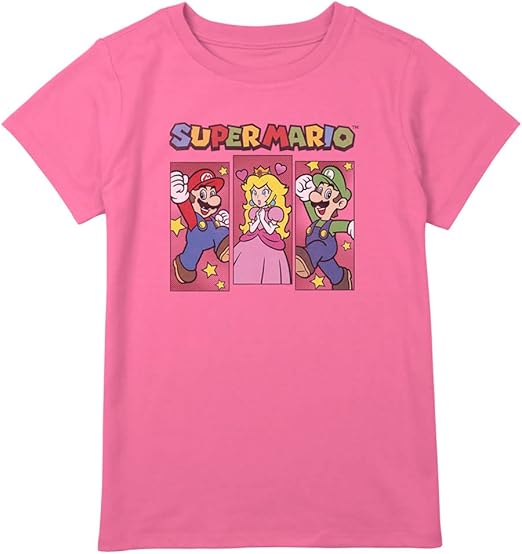 Nintendo Tripple Power Girls Short Sleeve Tee Shirt