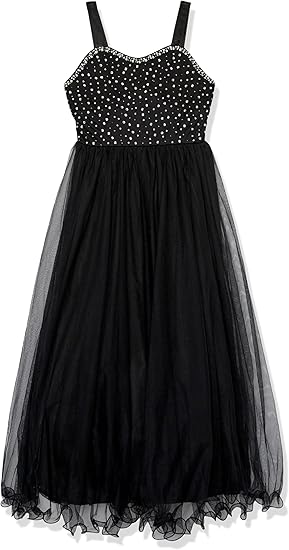 Speechless Girls' Sleeveless Black Maxi Party Dress