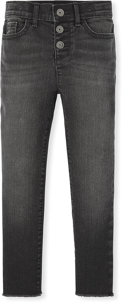 The Children's Place Girls' Button Front Super Skinny Jeans