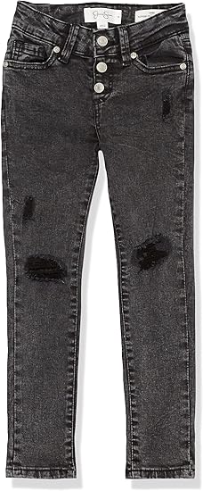 Jessica Simpson Jessica Girls' Jeans, Black Wash, 4