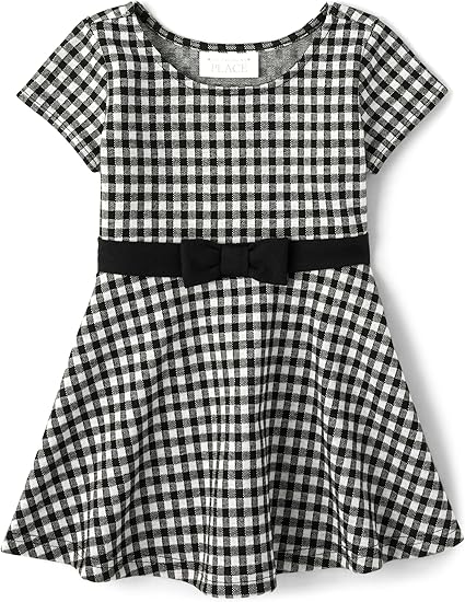 The Children's Place Girls' One Size and Toddler Short Sleeve Dressy Dress