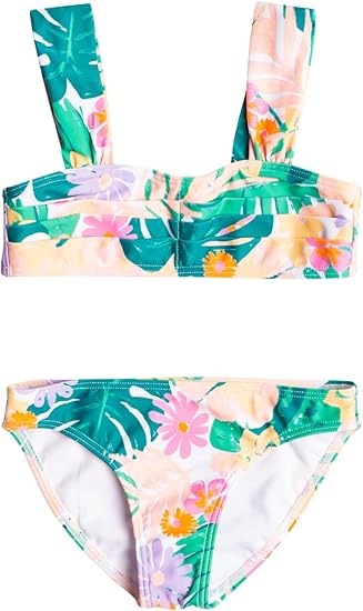 Roxy Girls' Paradisiac Island Bralette Swimsuit Set