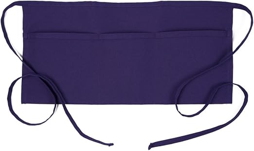 Fame Original 3 Pocket Waist Apron for Adults in Purple - One Size Fits Most - Unisex (F9-18563)