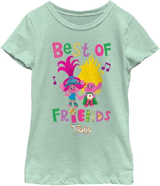 DREAMWORKS TROLLS Trolls Best Friends Girls Short Sleeve Tee Shirt