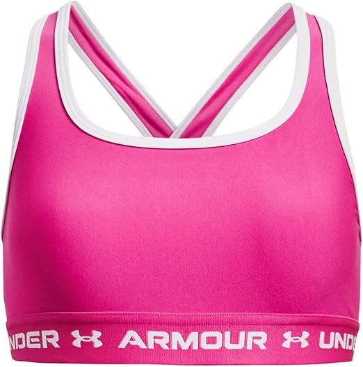 Under Armour Girls' Crossback Mid Sports Bra