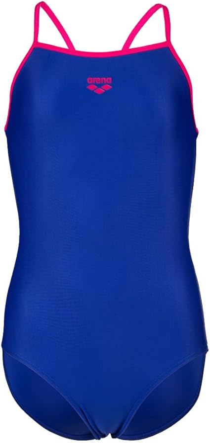 ARENA Feel Girls' Youth Light Drop Back Solid Swimsuit Waterfeel Fabric Comfortable One Piece Suit Pool or Beach