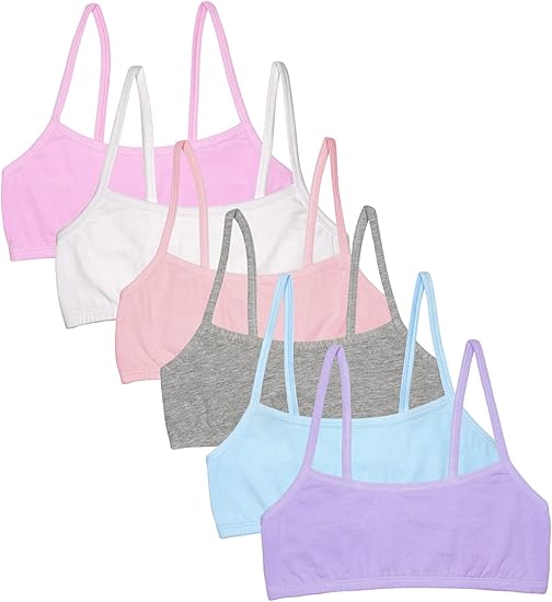 Fruit of the Loom Girls' Spaghetti Strap Sports Bra