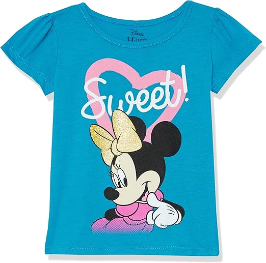 Disney Minnie Mouse Toddler Girls Puff Short Sleeve T-Shirt