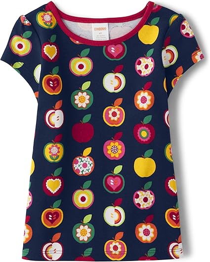 Gymboree Girls' and Toddler Printed Short Sleeve T-Shirts