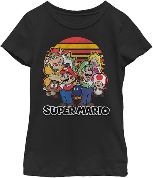 Nintendo Girl's Mario Group T-Shirt