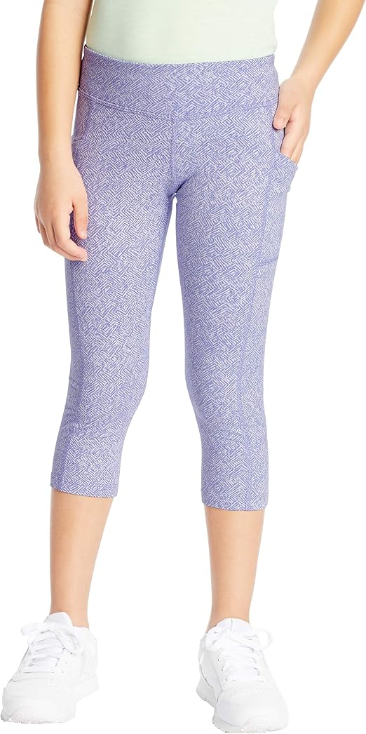 C9 Champion girls Premium Capri Leggings, Passion Purple Heather, Medium US