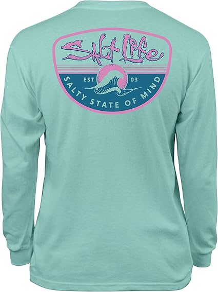 Salt Life Girls' Morning Wave Youth Long Sleeve Tee