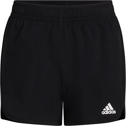 adidas girls Elastic Waistband Retro Woven Gym Shorts