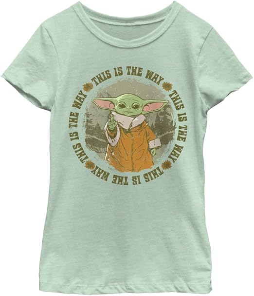 STAR WARS Mandalorian Conservation is The Way Girls Short Sleeve Tee Shirt