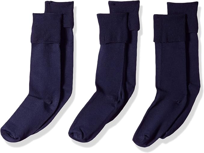 Jefferies Socks Girls 2-6X School Uniform Knee High 3 Pair Pack