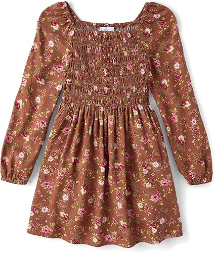 The Children's Place girls Long Sleeve Everyday Dress