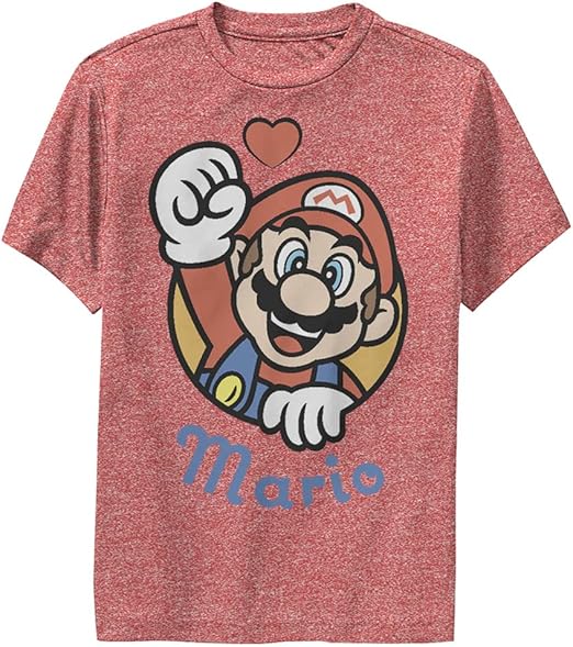 Nintendo Kids Heart Mario Youth Pullover Hoodie